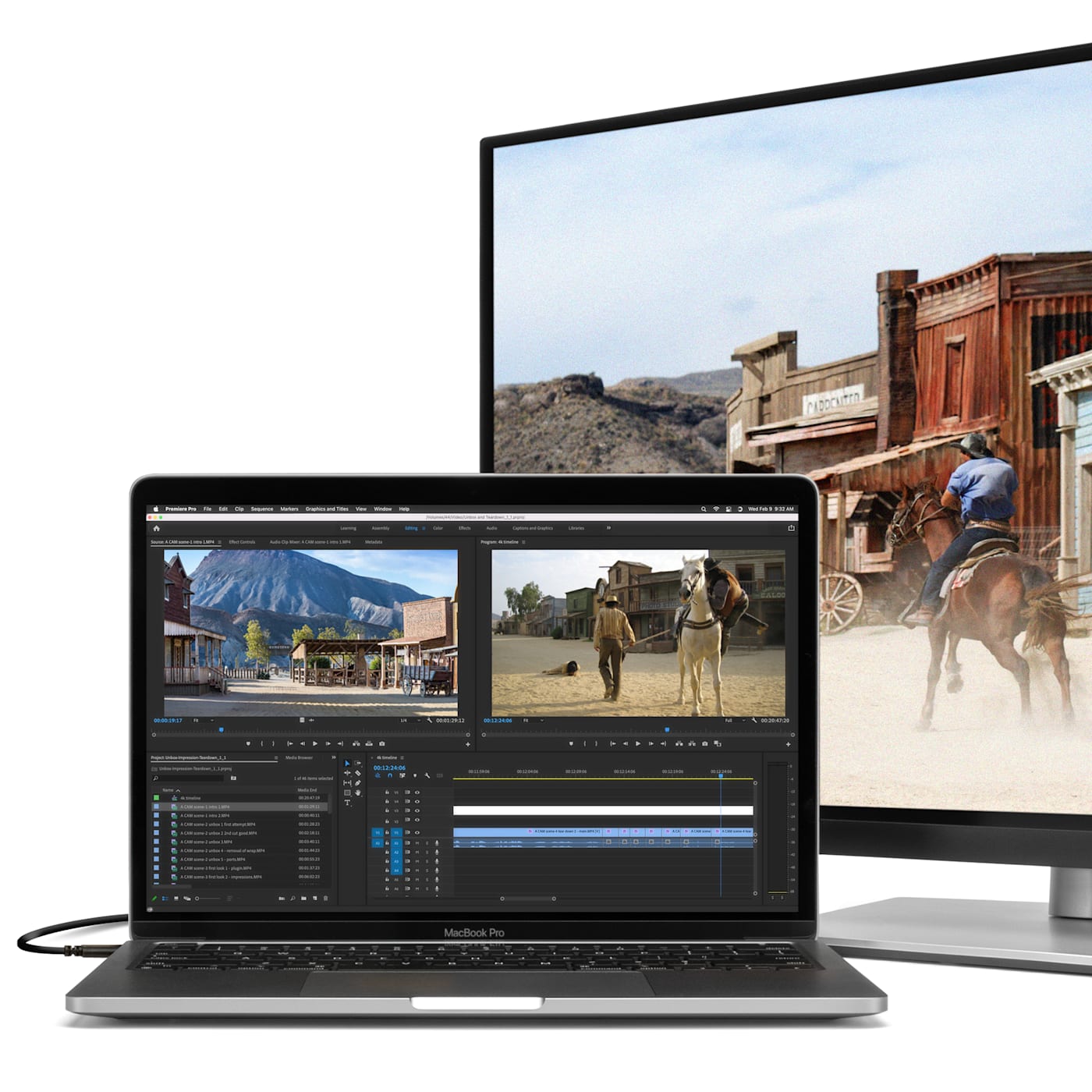 MacBook Pro with external USB-C display