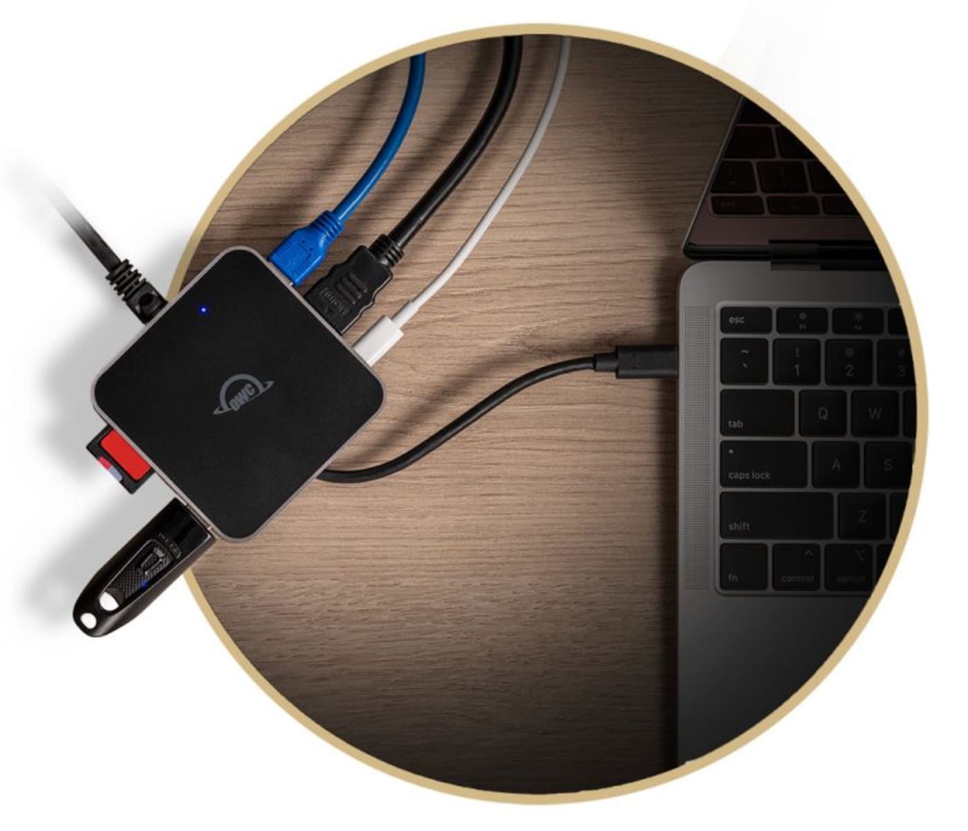 OWC USB-C Travel Dock E - 6 Ports of Connectivity