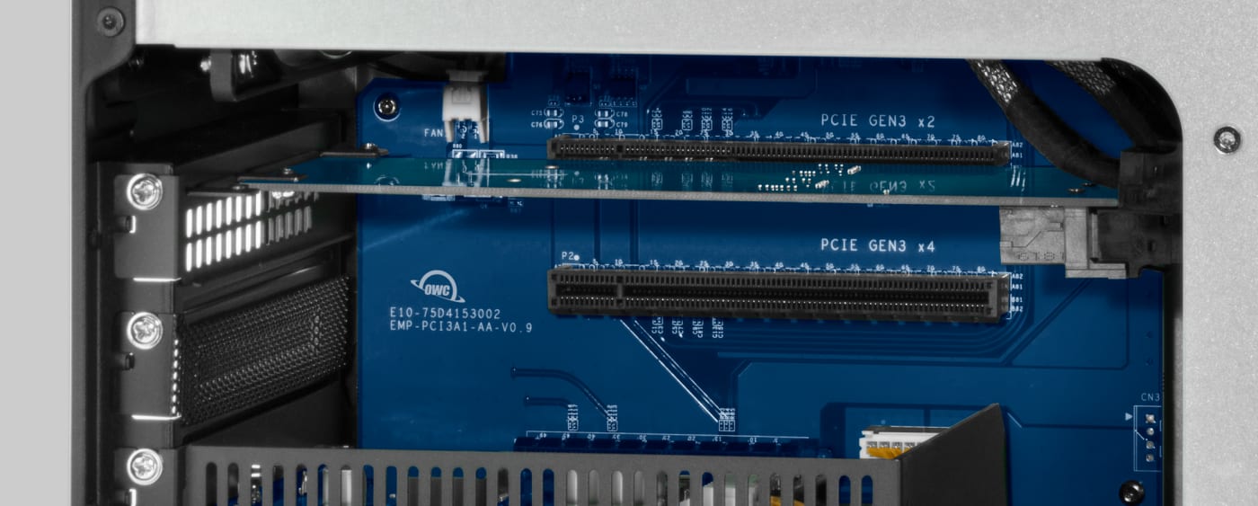 OWC ThunderBay Flex 8 PCIe card slot