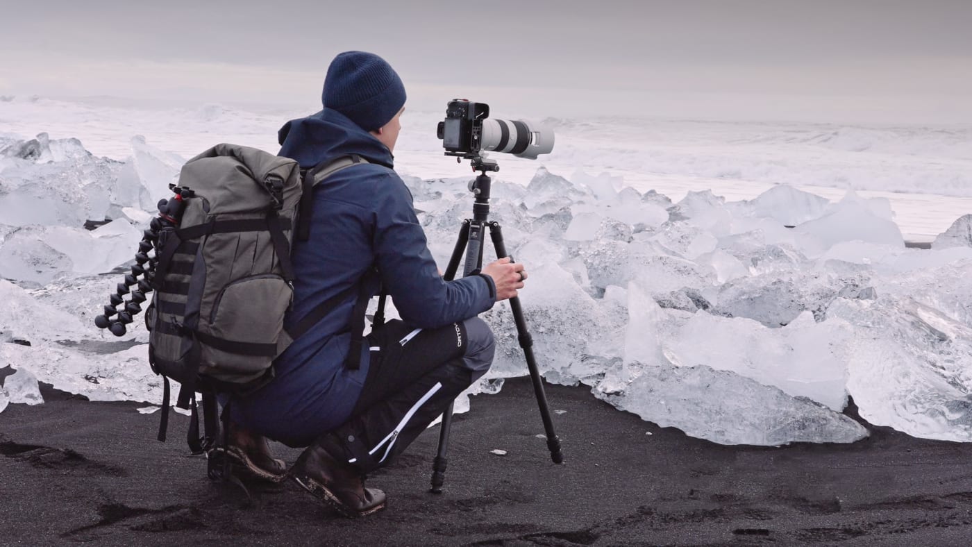 Photographer in Arctic