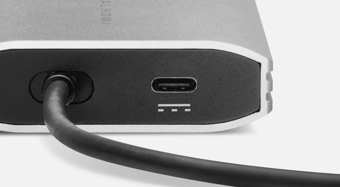 Adaptador USB-C HDMI dual 4k - Space Gray