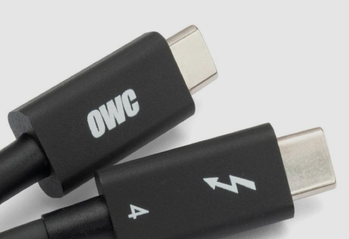 OWC 0.3 Meter (11.8) Thunderbolt (USB-C) Cable at MacSales.com