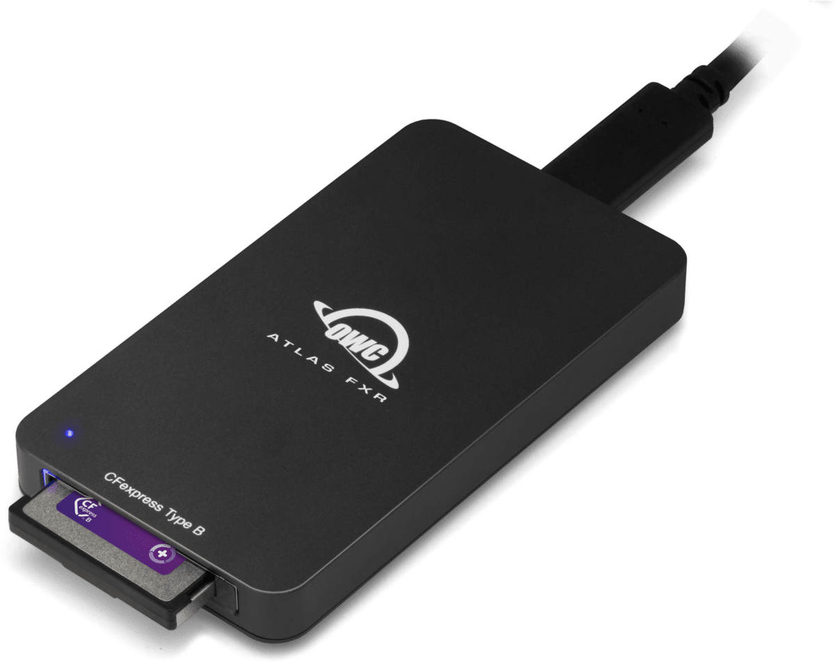 OWC Atlas FXR Thunderbolt and USB CFexpress Card Reader