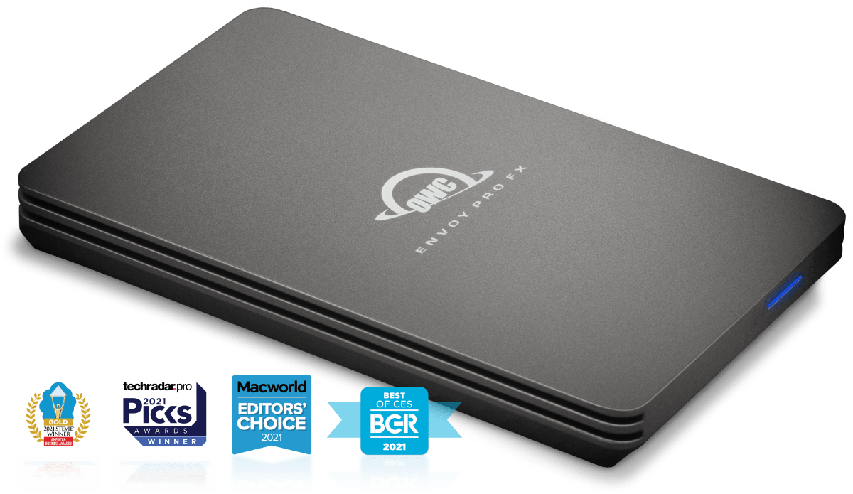 OWC Envoy Pro portable SSD with Thunderbolt 4 compatibility (2847 MB/sec)