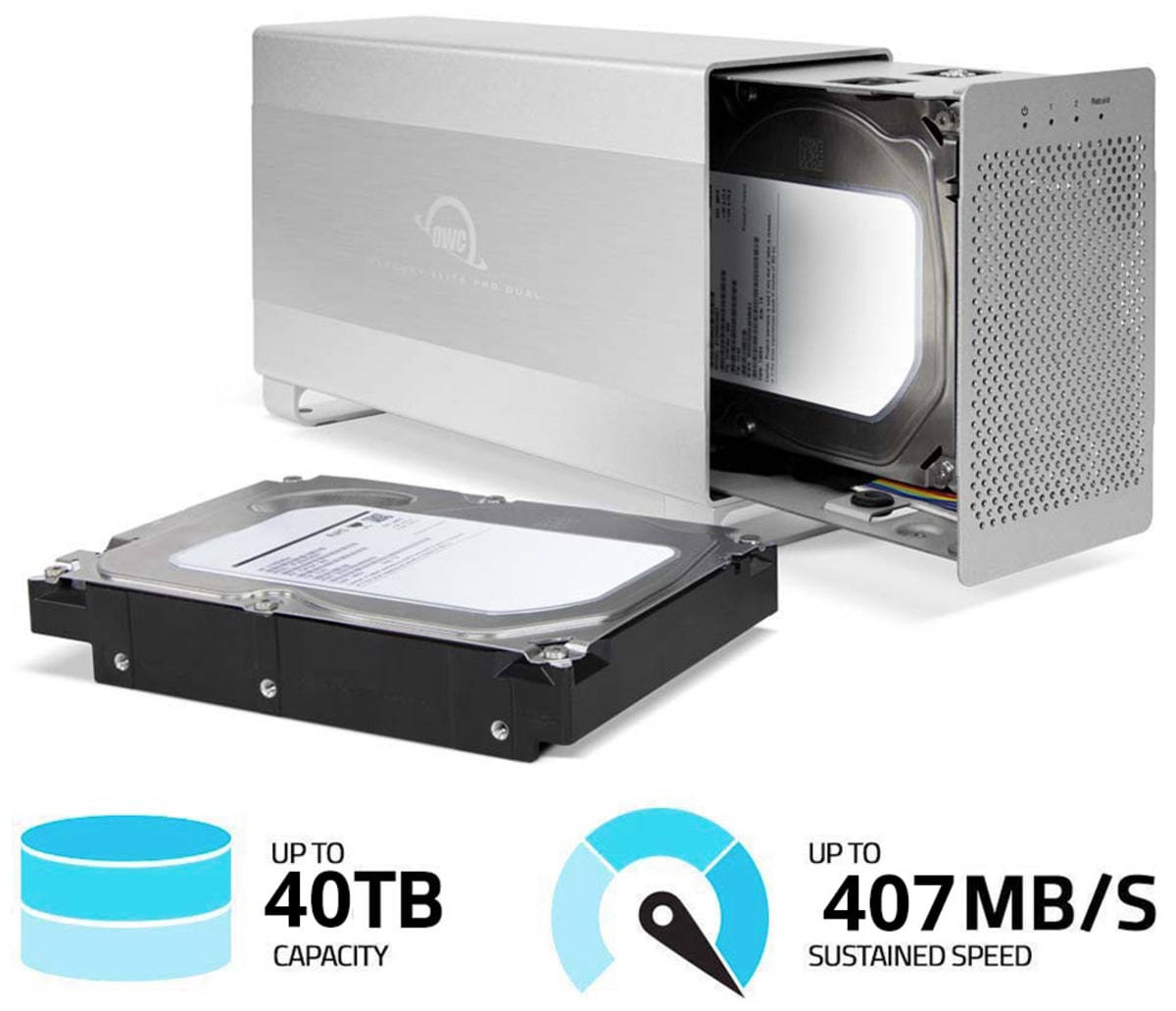 8.0TB OWC Mercury Elite Pro Dual - Hard Drive Model