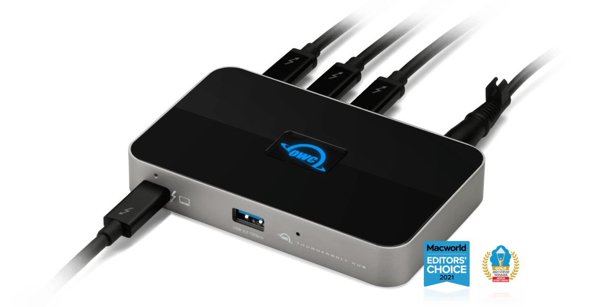 OWC Thunderbolt Hub - Add Three More Thunderbolt (USB-C) Ports