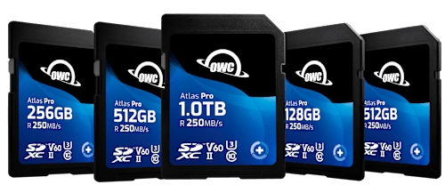 OWC Atlas Pro SD Card Lineup