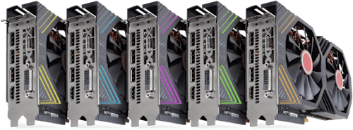 Lineup of Graphics Cards