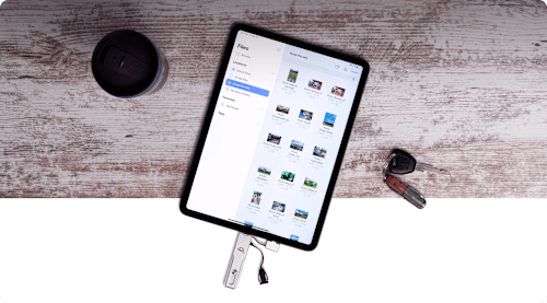 OWC Envoy Pro mini with iPad Pro