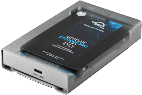 OWC Mercury Elite Pro mini with see-through cover
