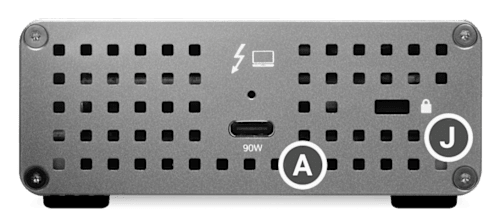 OWC Thunderbolt Go Dock side view