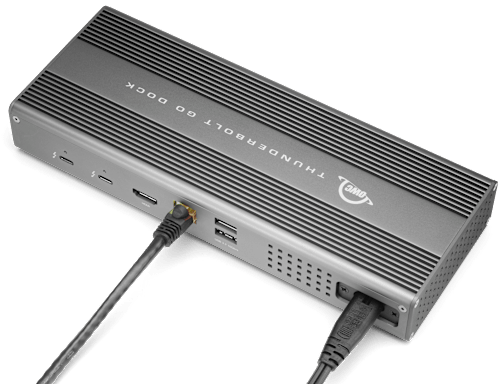 OWC Thunderbolt Go Dock with Ethernet cable