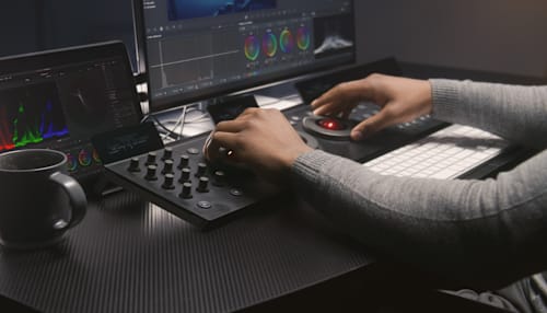 Video Editor at workstation