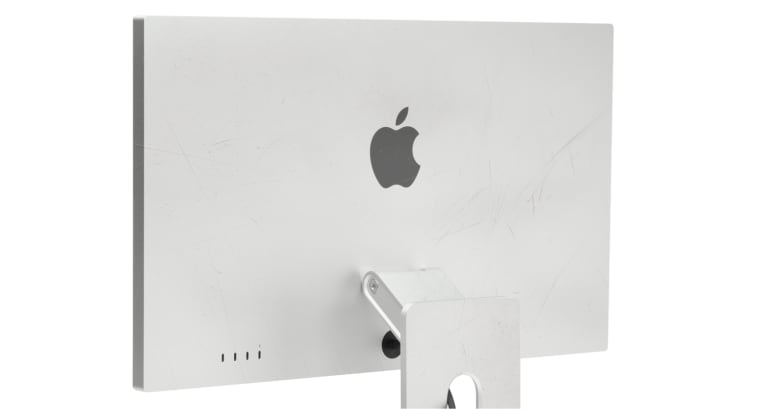 Back view of an Apple Display