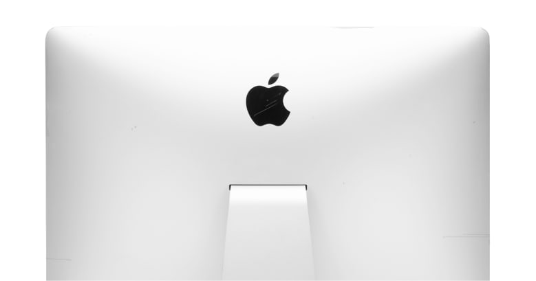 Back view of an iMac