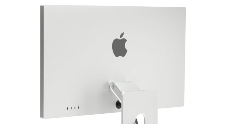 Back view of an Apple Display