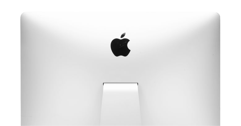 Back view of an iMac