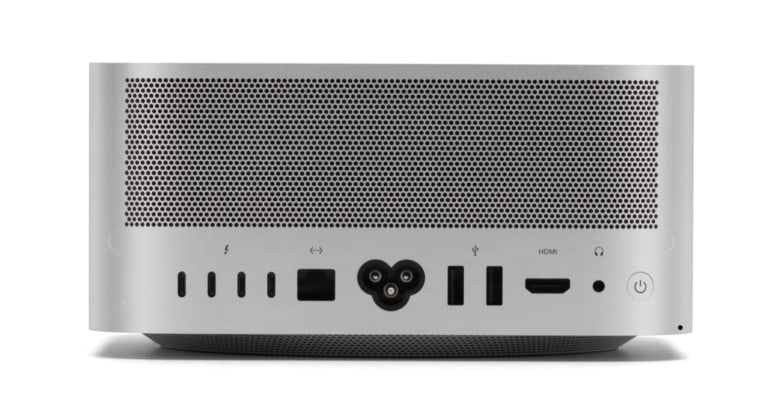 Port detail view of a Mac mini