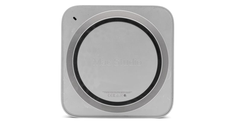 Bottom view of a Mac mini