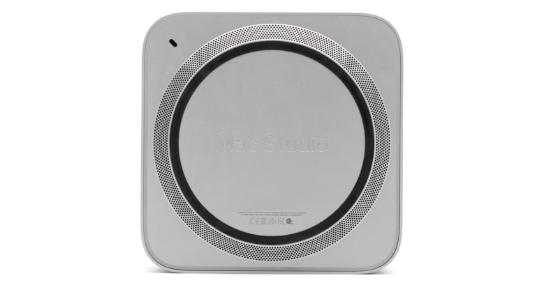 Bottom view of a Mac mini