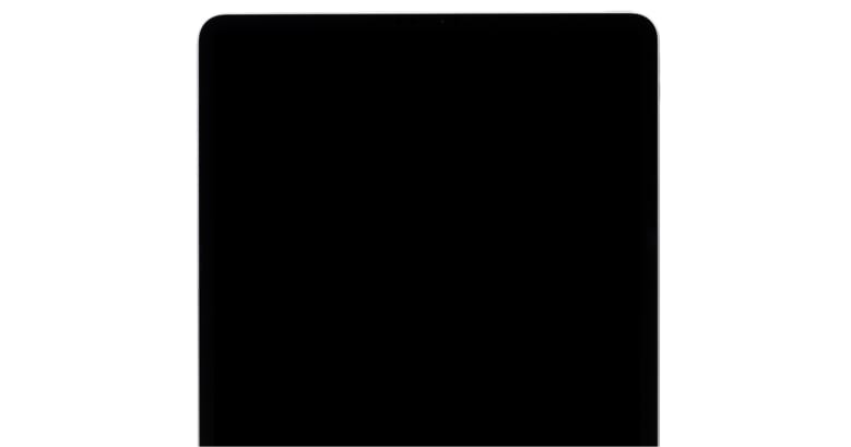 Front view of an iPad