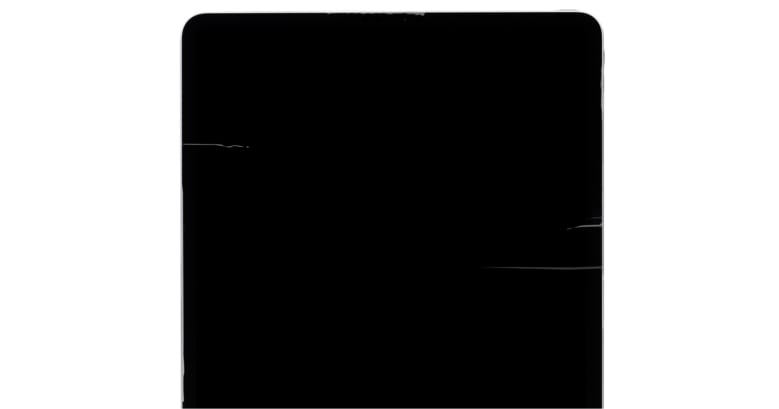 Front view of an iPad