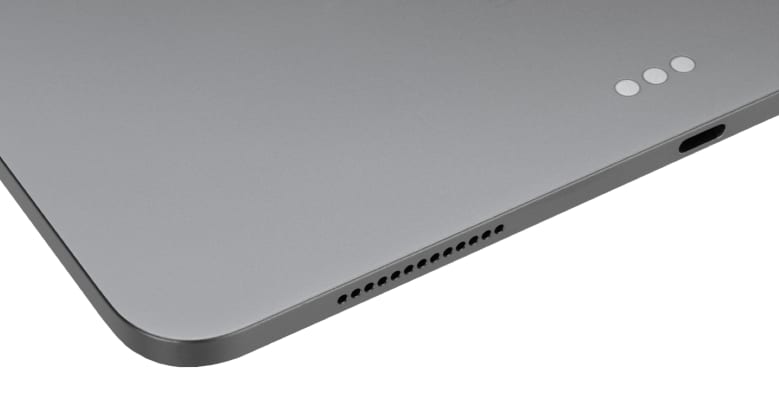 Port detail view of an iPad