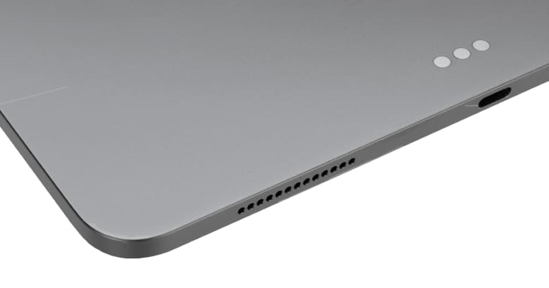 Port detail view of an iPad