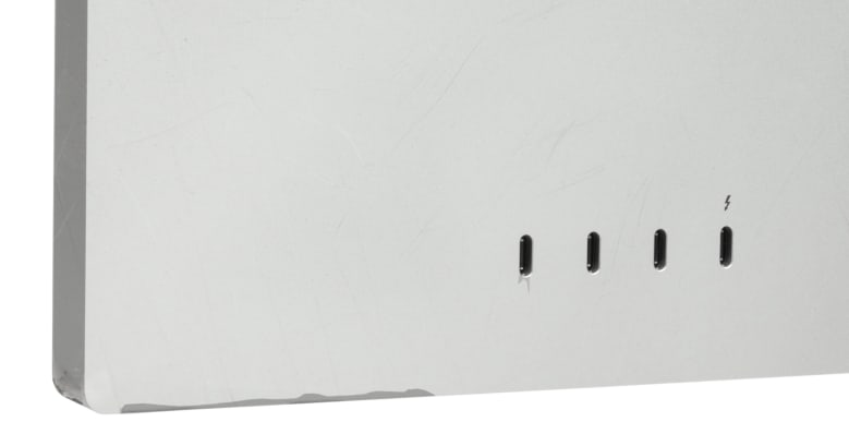 Port detail view of an Apple Display