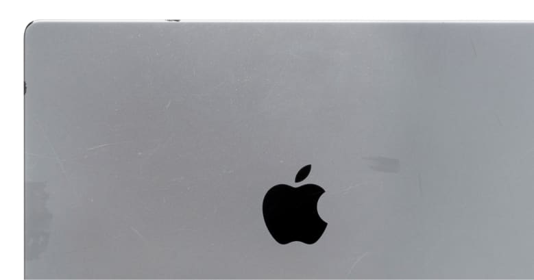 Top cover of a MacBook Pro
