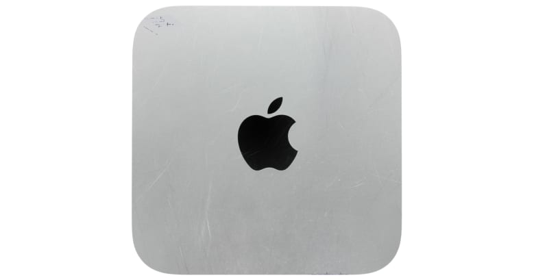 Top view of a Mac mini