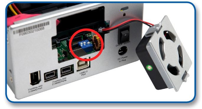 RAID settings - Oxford 934 (Triple Interface) model