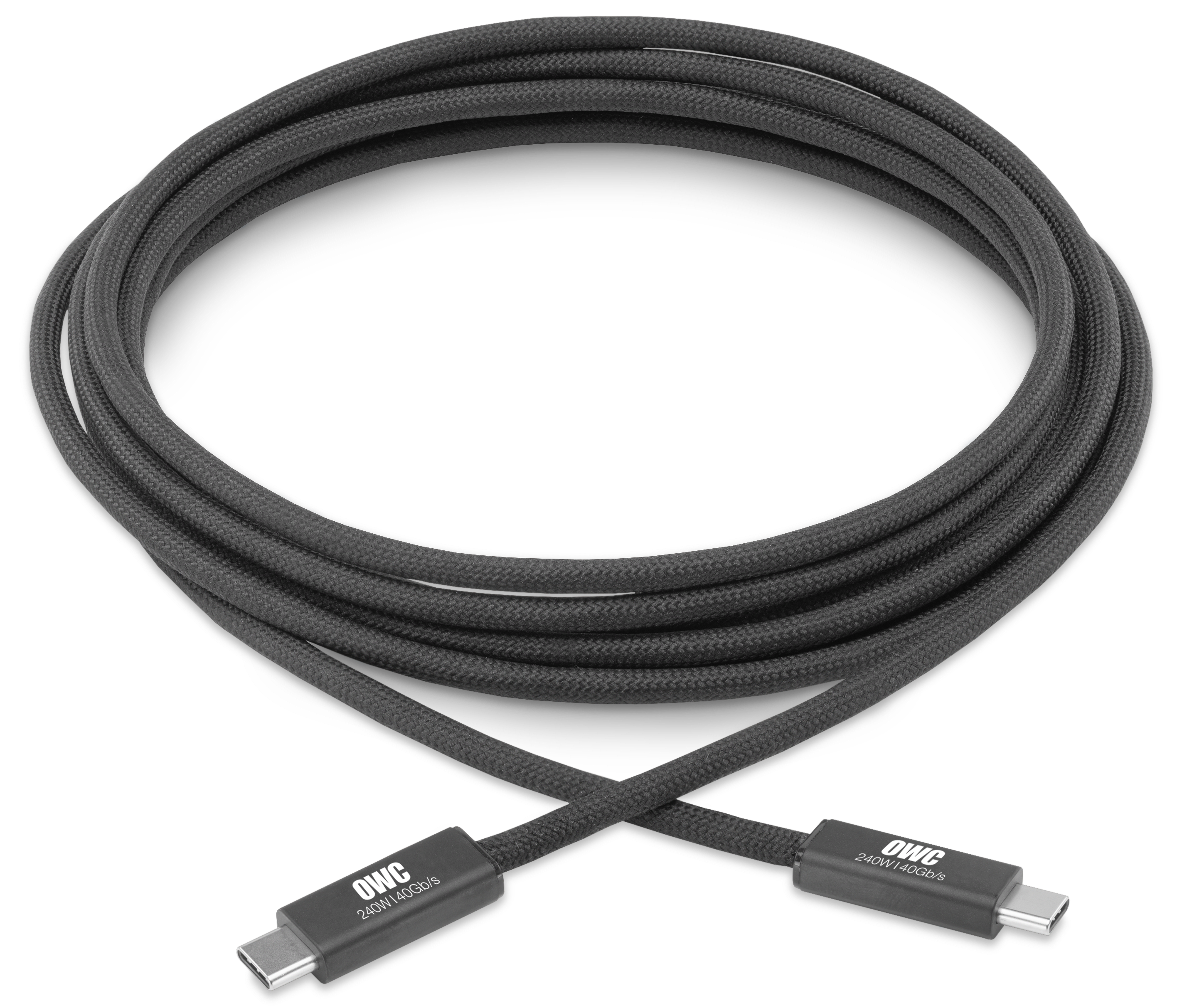 OWC USB4 Active Optical Cable coiled