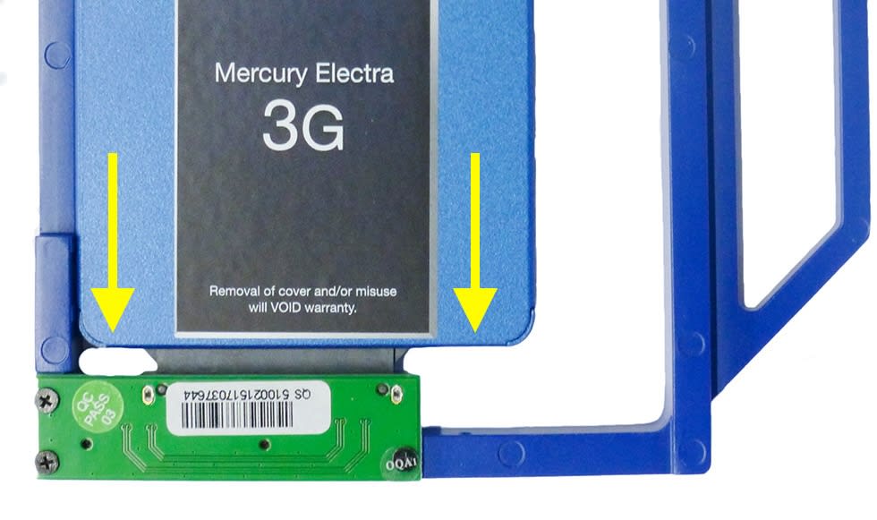 Mounting a 2.5-inch SATA Drive to the Bracket