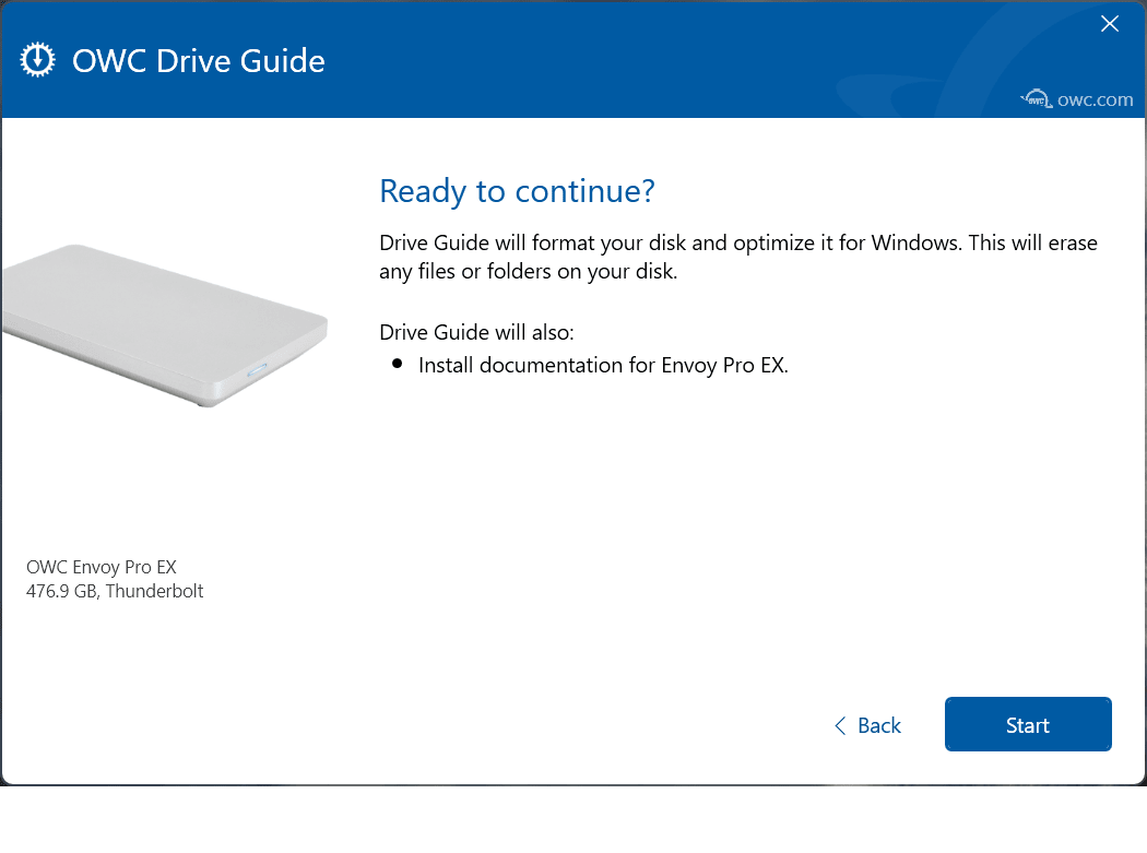 Drive Guide Windows Steps