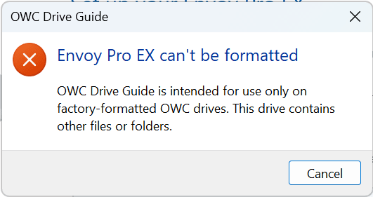 Drive Guide Windows Steps