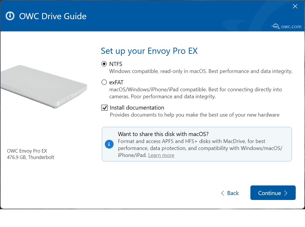 Drive Guide Windows Steps