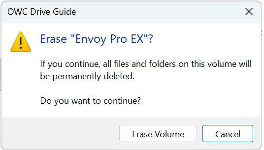 Drive Guide Windows Steps