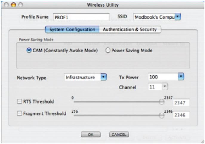 Wireless Configuration