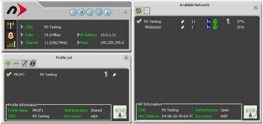 Configuration using the Newer Technolgy WLAN Utility