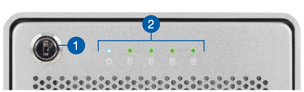 OWC Mercury Elite Pro Quad front view