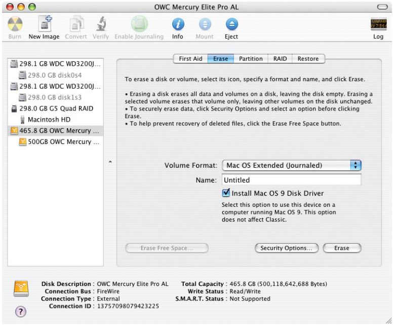 ﻿Initializing your new OWC Mercury Elite-AL Dual