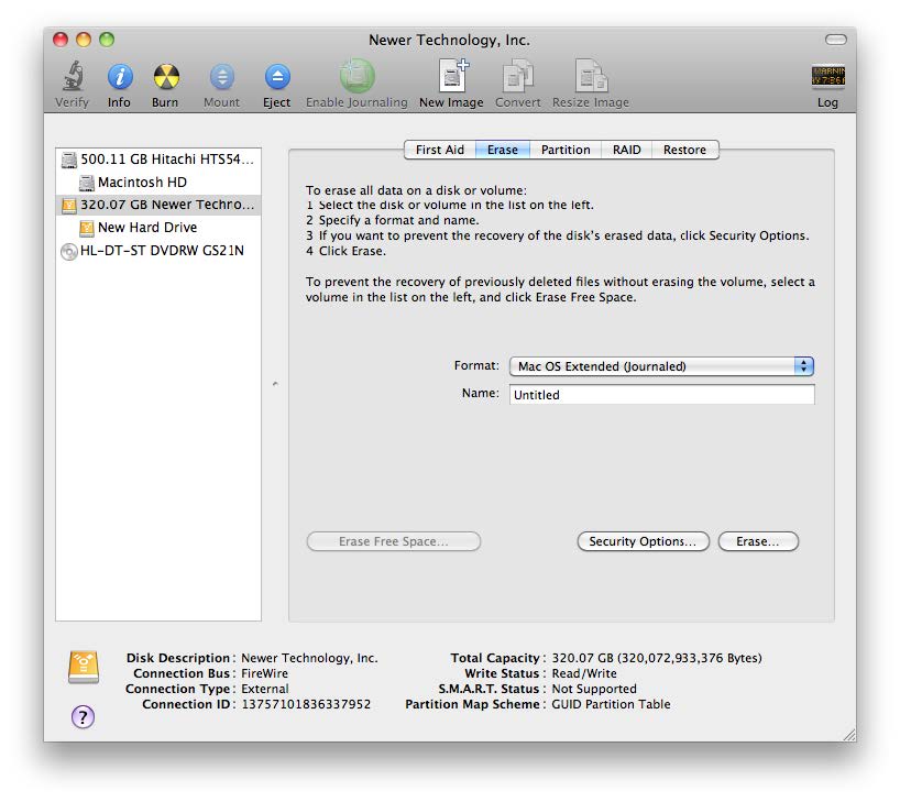 Initializing the Newer Technology miniStack