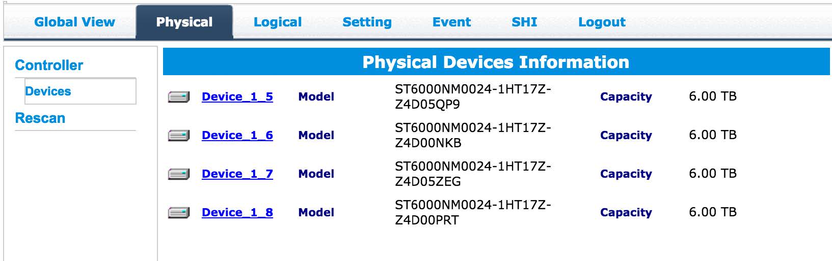 Physical Disk Properties