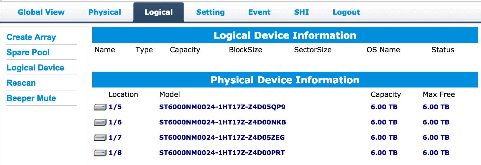Logical Disk Operations