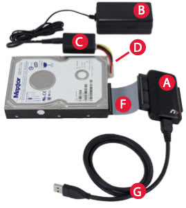 Universal Drive Adapter - 3.5" and 5.25" IDE/ATA/ATAPI Drives