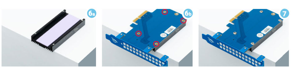 OWC ACCELSIOR 1A PCIe Adapter Card Steps in Installing the SSD