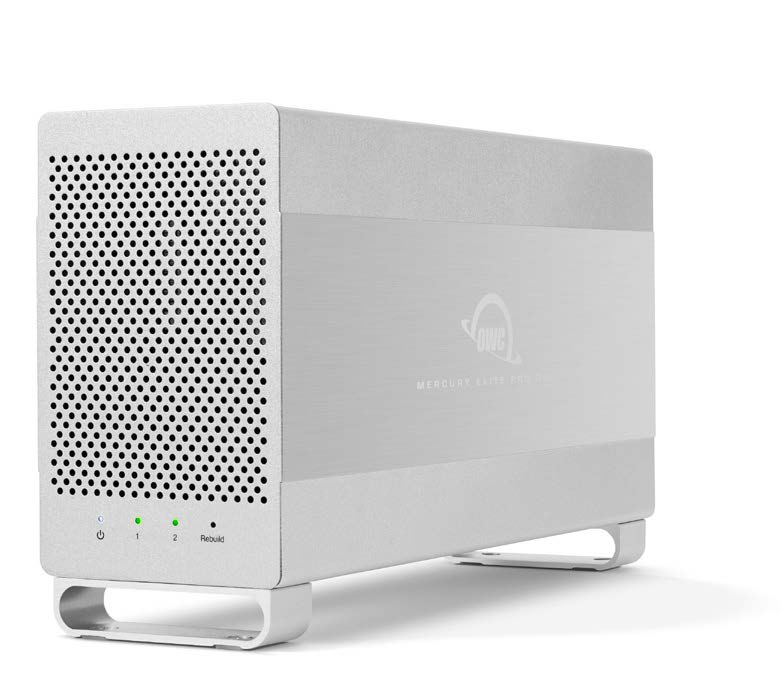 OWC Mercury Elite Pro Dual with USB 3.2 (5Gb/s) + FireWire 800 side view