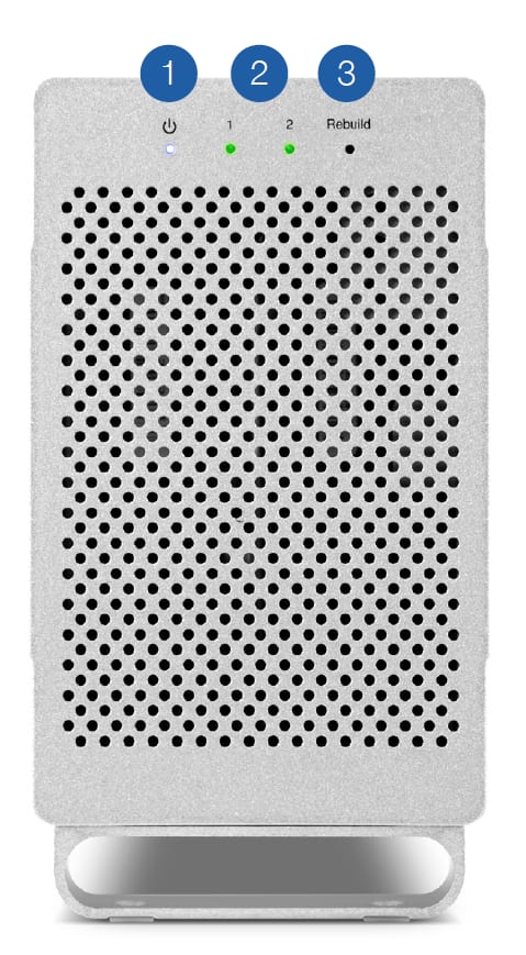 OWC Mercury Elite Pro Dual front view