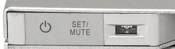 Mercury Rack Pro power button and set/menu